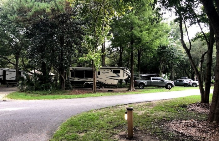 Campground at James Island County Park